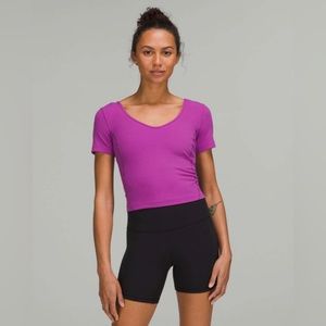 lululemon Align short sleeve Vivid Plum sz 8